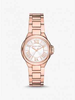 Dámské Hodinky Michael Kors Mini Camille Růžové Zlaté | 496583-EAY