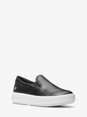 Dámské Slip On Tenisky Michael Kors Emmett Læder Černé | 429136-VGF