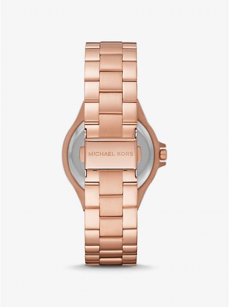 Dámské Hodinky Michael Kors Lennox Pave Růžové Zlaté | 712849-HGD