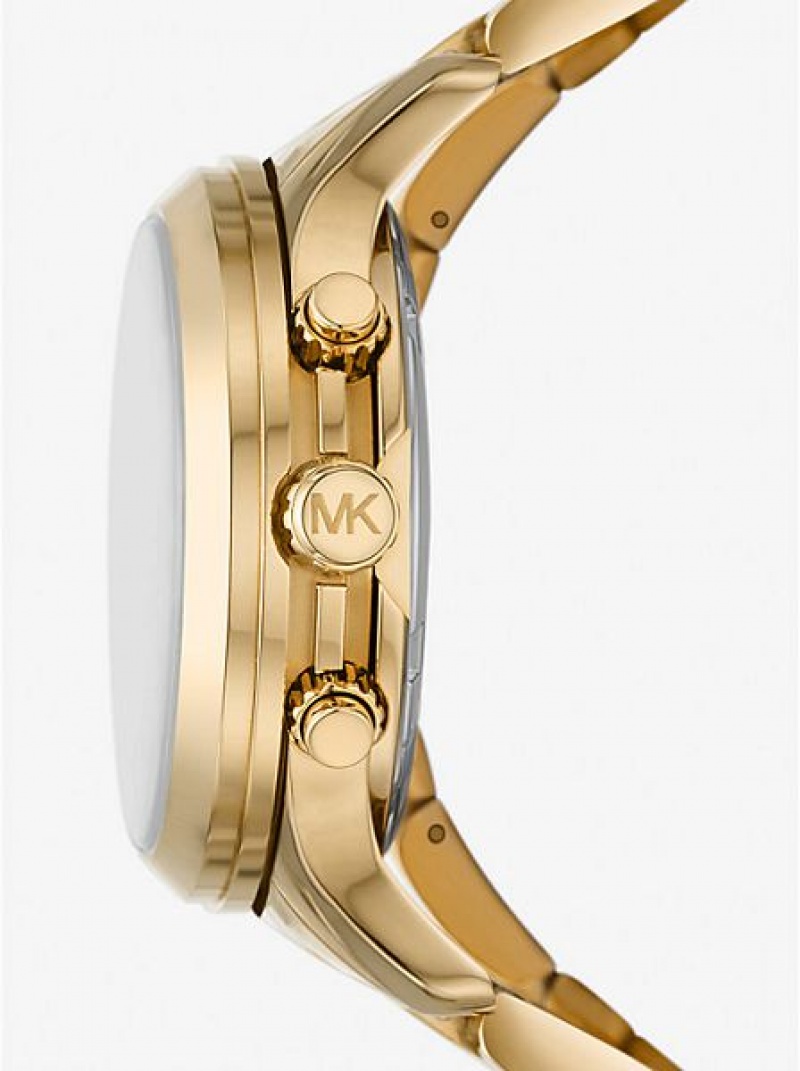 Dámské Hodinky Michael Kors Limited-edition Runway 18k Stainless Steel Wrap Zlaté | 701934-HDR