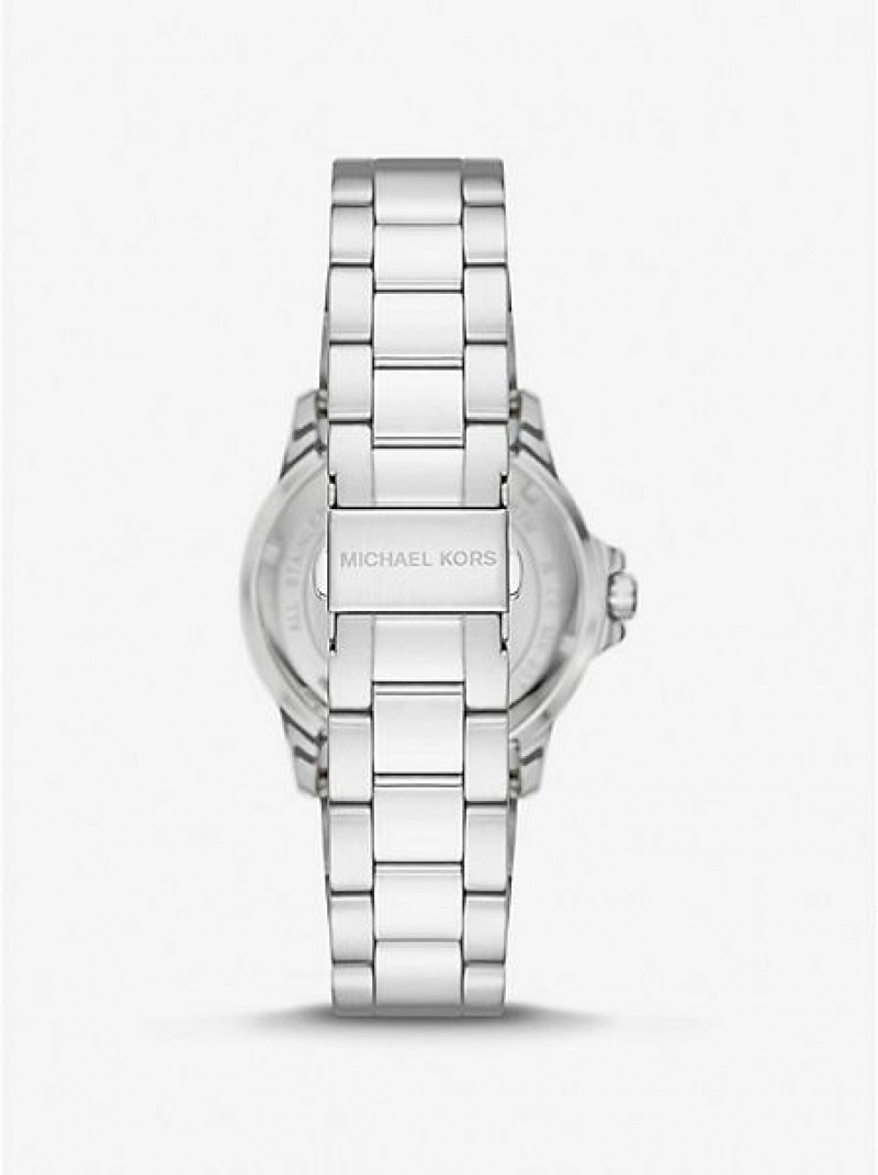 Dámské Hodinky Michael Kors Slim Everest Stříbrné | 246810-YTD