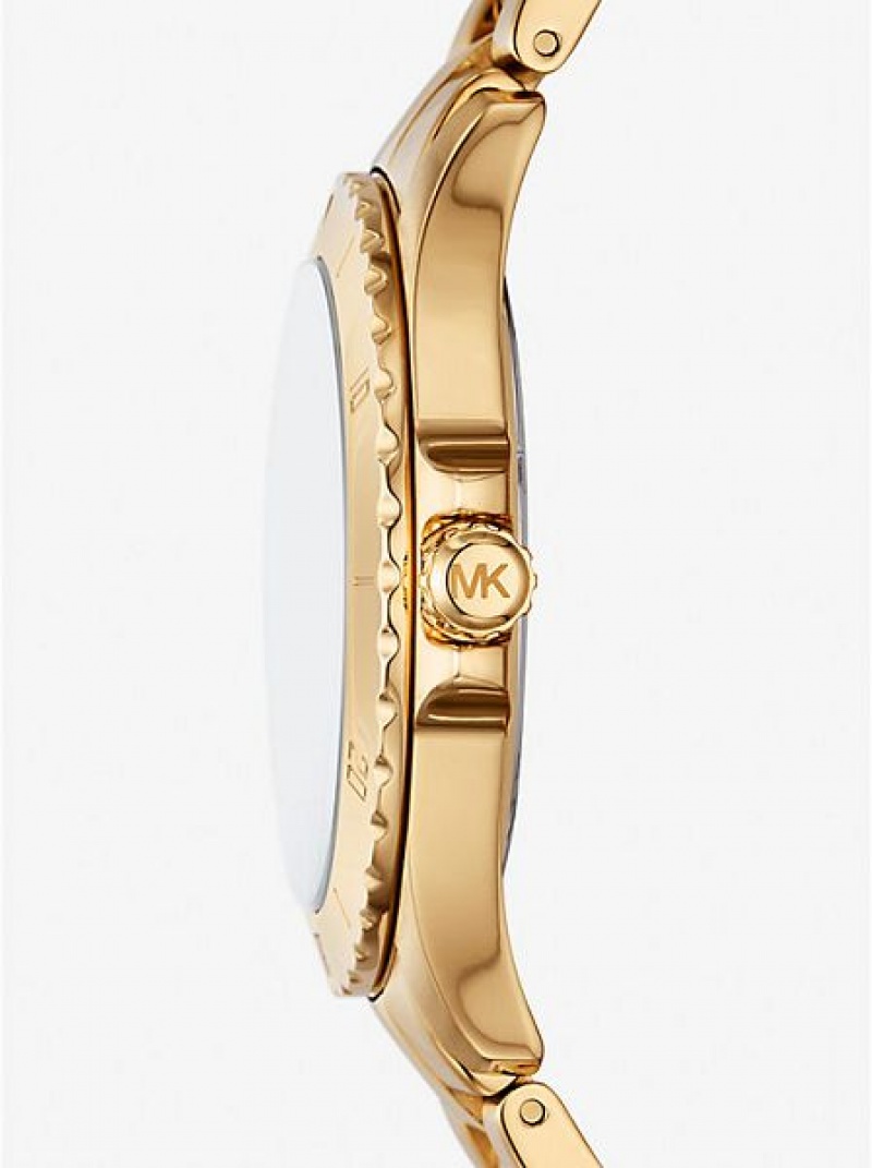 Dámské Hodinky Michael Kors Slim Everest Zlaté | 435967-JAB