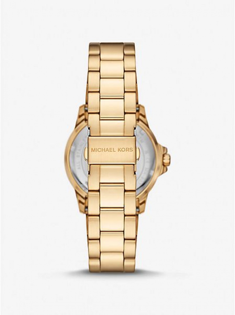 Dámské Hodinky Michael Kors Slim Everest Zlaté | 435967-JAB