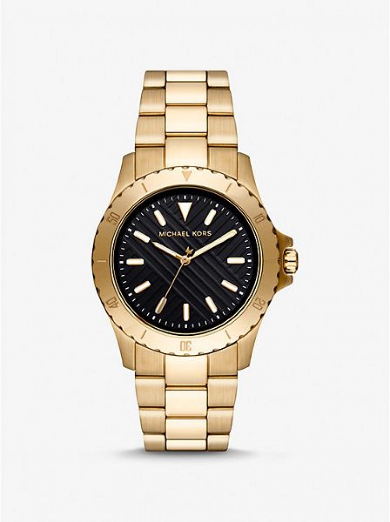 Dámské Hodinky Michael Kors Slim Everest Zlaté | 435967-JAB