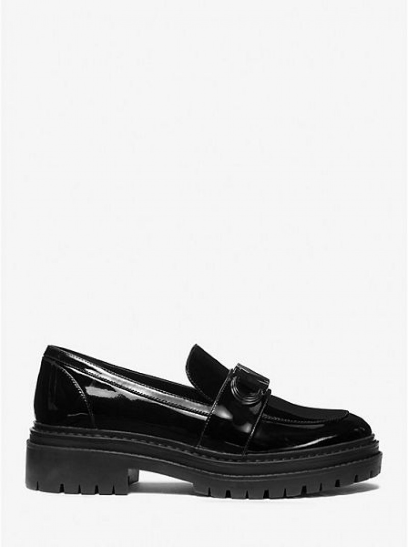 Dámské Loafers Michael Kors Parker Læder Černé | 358196-PLH