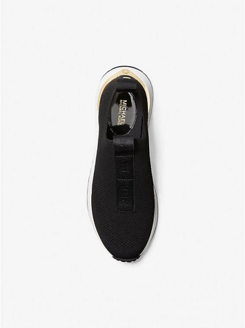 Dámské Slip On Tenisky Michael Kors Bodie Logo Tape Mesh Černé | 183047-PNQ