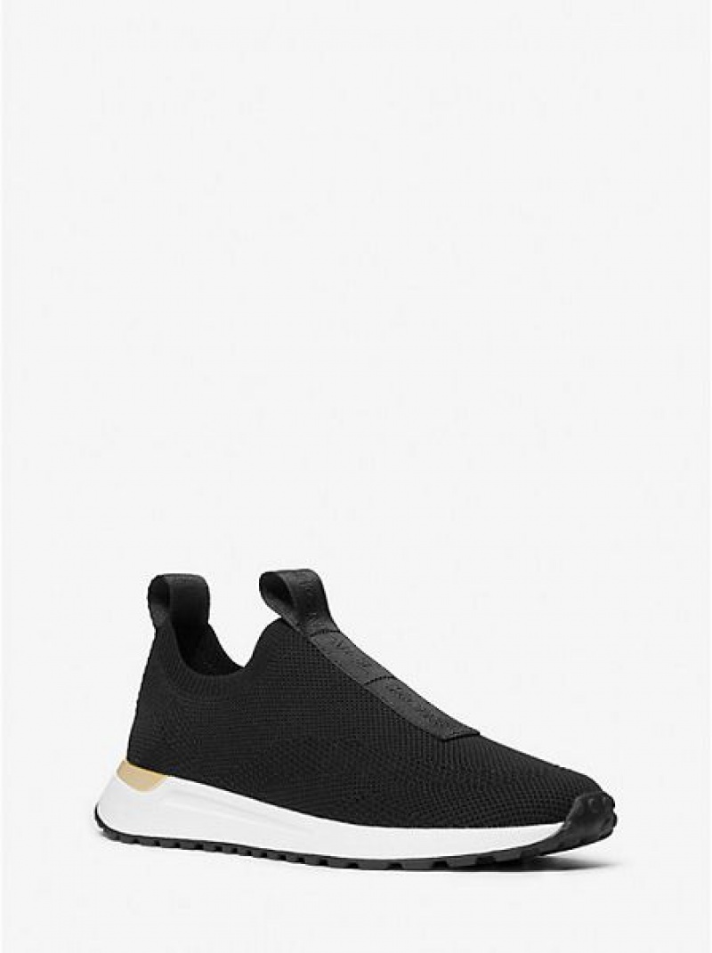 Dámské Slip On Tenisky Michael Kors Bodie Logo Tape Mesh Černé | 183047-PNQ