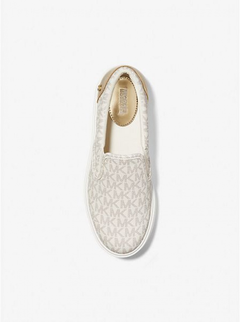 Dámské Slip On Tenisky Michael Kors Emmett Logo Světle Žluté | 028137-MOX