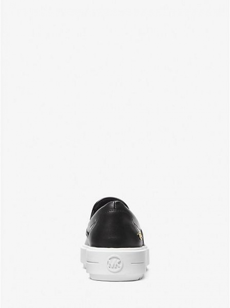 Dámské Slip On Tenisky Michael Kors Emmett Læder Černé | 429136-VGF