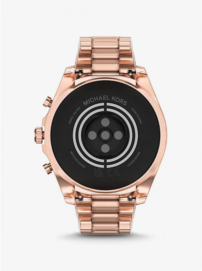 Pánské Hodinky Michael Kors Gen 6 Bradshaw Smart Růžové Zlaté | 936487-AJV