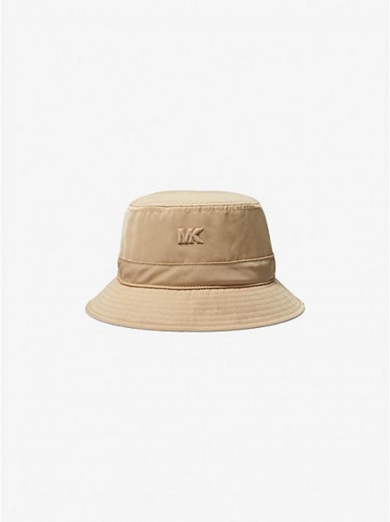 Pánské Klobouky Michael Kors Logo Woven Bucket Hnědožlutý | 517964-KRO